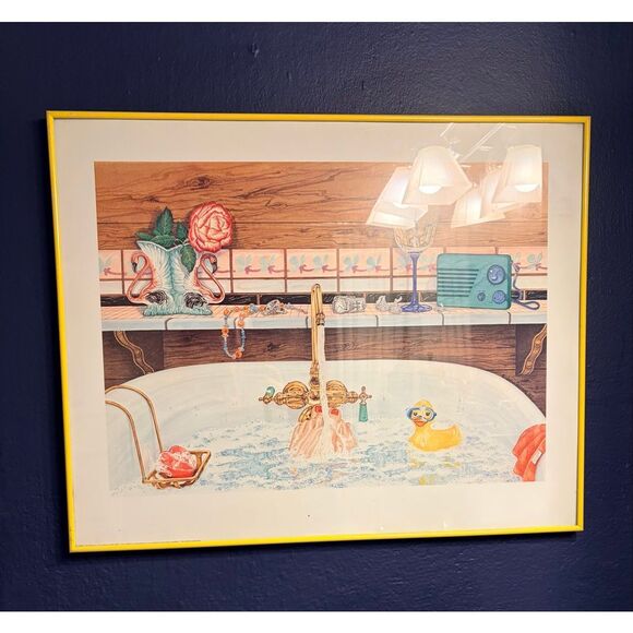 “Her Bath” • 1992 John Ramos printed from an original water color painting • 09/ - Picture 1 of 16